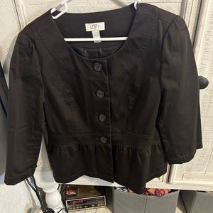 Ann Taylor brown overcoat